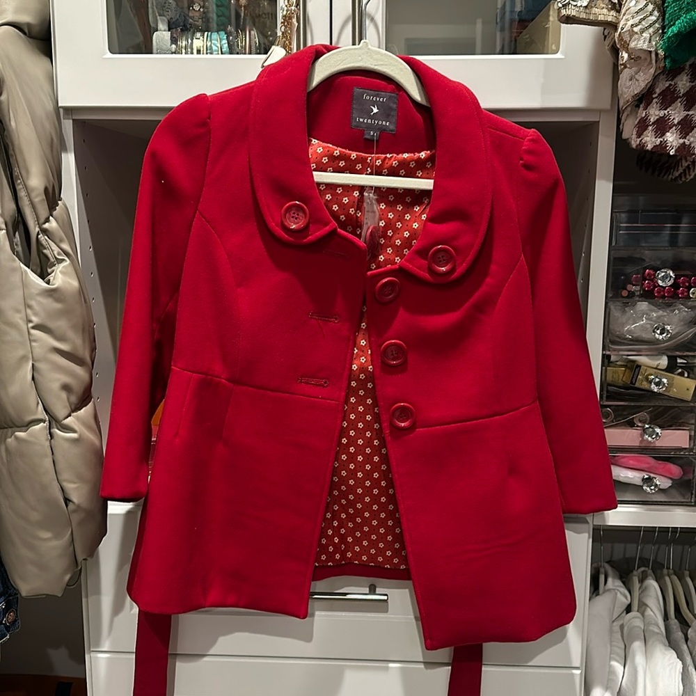Forever 21 red jacket
